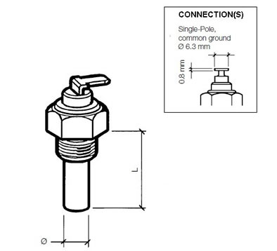 VDO Oil temperature senders